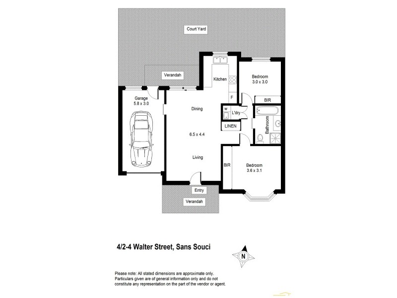 4/2-4 Walter Street, Sans Souci NSW 2219 Floorplan