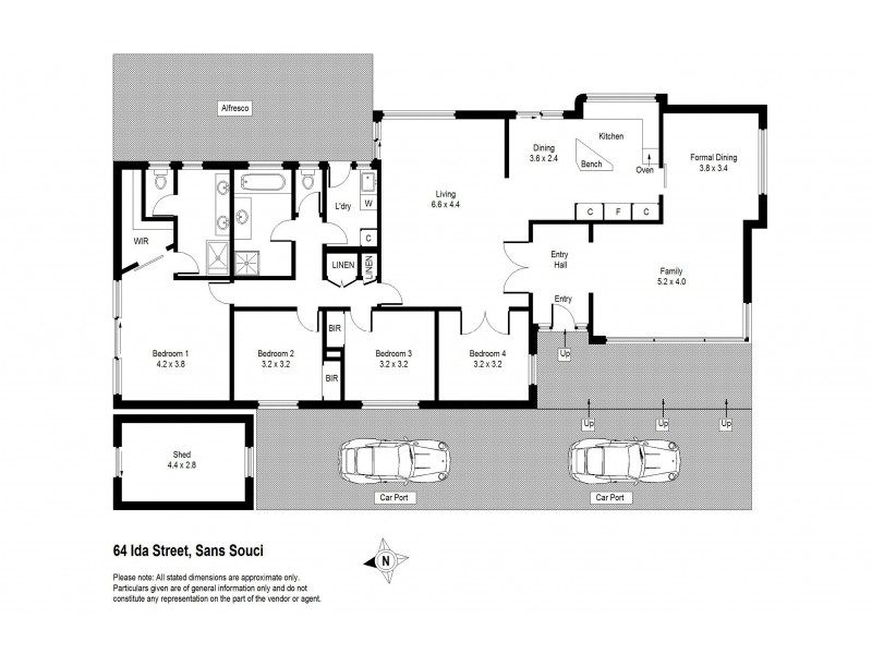 64 Ida Street, Sans Souci NSW 2219 Floorplan