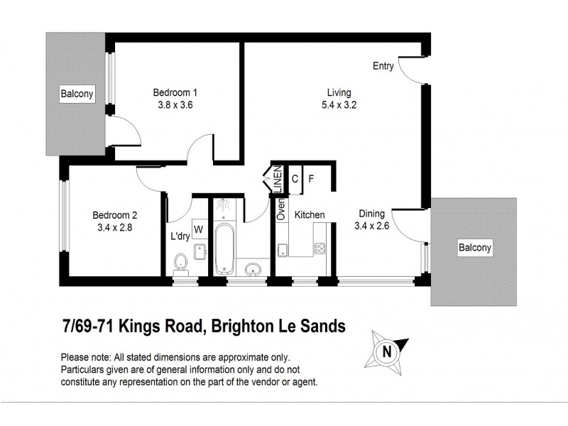 7/69-71 Kings Road, Brighton-le-sands NSW 2216 Floorplan