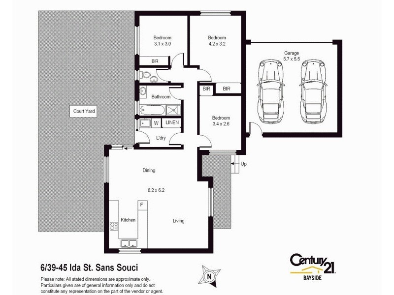 6/39-45 Ida Street, Sans Souci NSW 2219 Floorplan