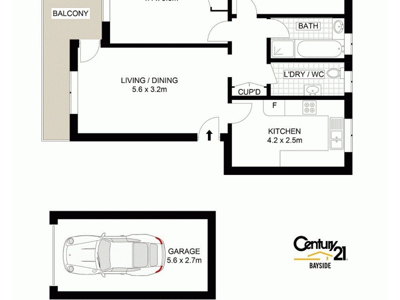 14/160 Russell Avenue, Dolls Point NSW 2219 Floorplan