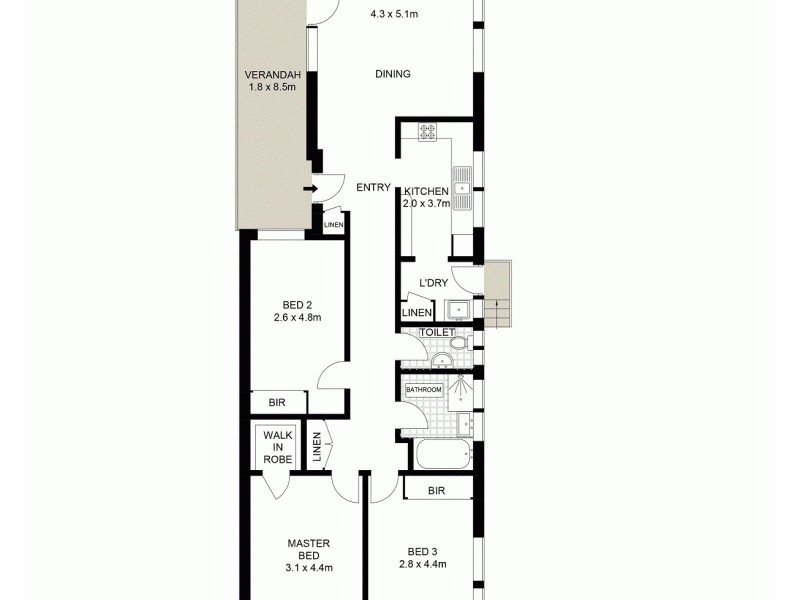 6/12 Clareville Avenue, Sans Souci NSW 2219 Floorplan