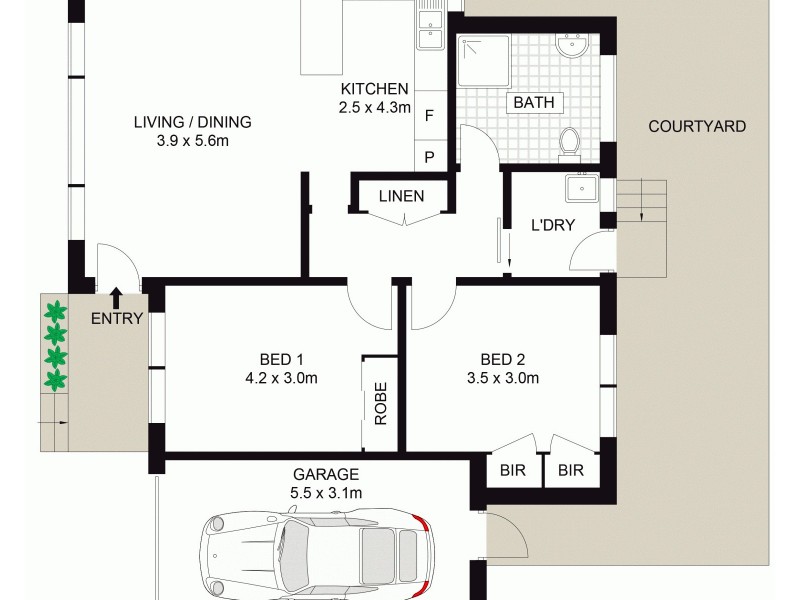 3/37-39 Horbury Street, Sans Souci NSW 2219 Floorplan