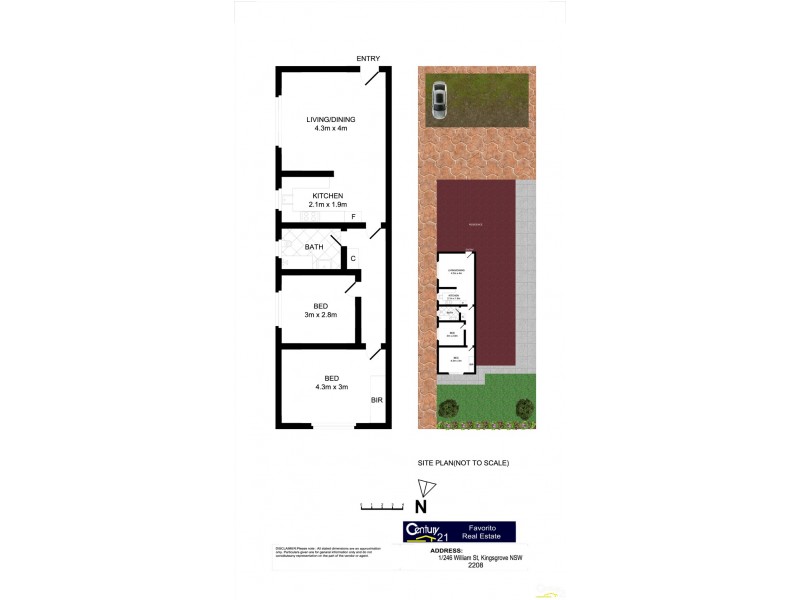 1/246 William Street, Kingsgrove NSW 2208 Floorplan