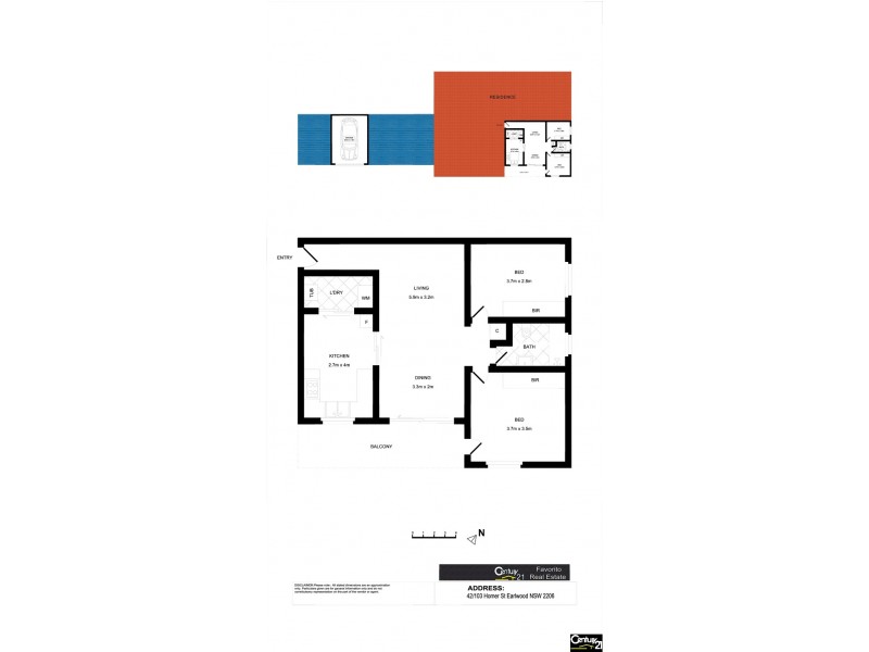 42/103 Homer Street, Earlwood NSW 2206 Floorplan