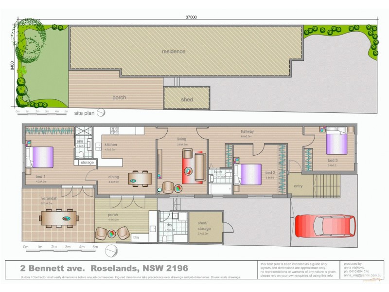 2 Bennett Avenue, Roselands NSW 2196 Floorplan