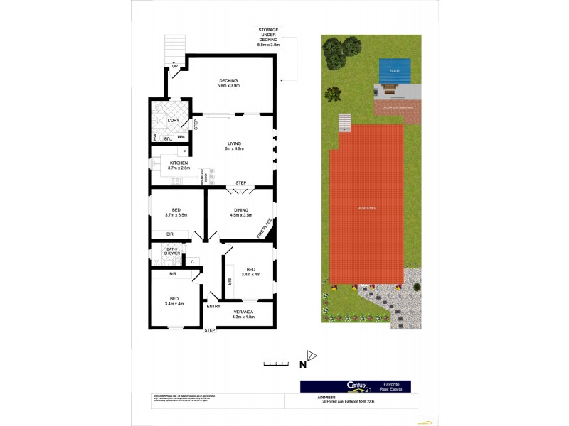 20 Forrest Avenue, Earlwood NSW 2206 Floorplan