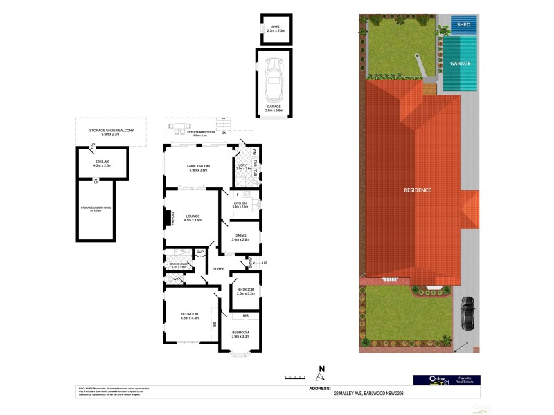 22 Malley Avenue, Earlwood NSW 2206 Floorplan