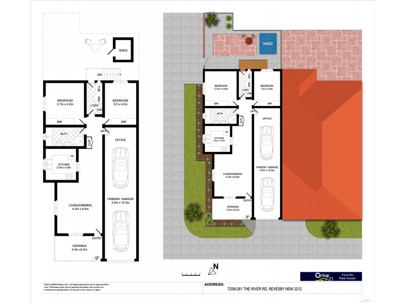 7/259-261 The River Road, Revesby NSW 2212 Floorplan