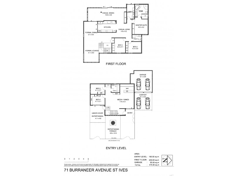 71 Burraneer Avenue, St Ives NSW 2075 Floorplan