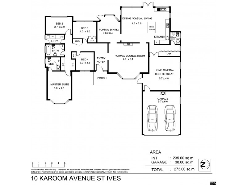 10 Karoom Avenue, St Ives NSW 2075 Floorplan
