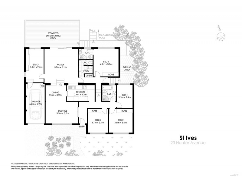 23 Hunter Avenue, St Ives NSW 2075 Floorplan