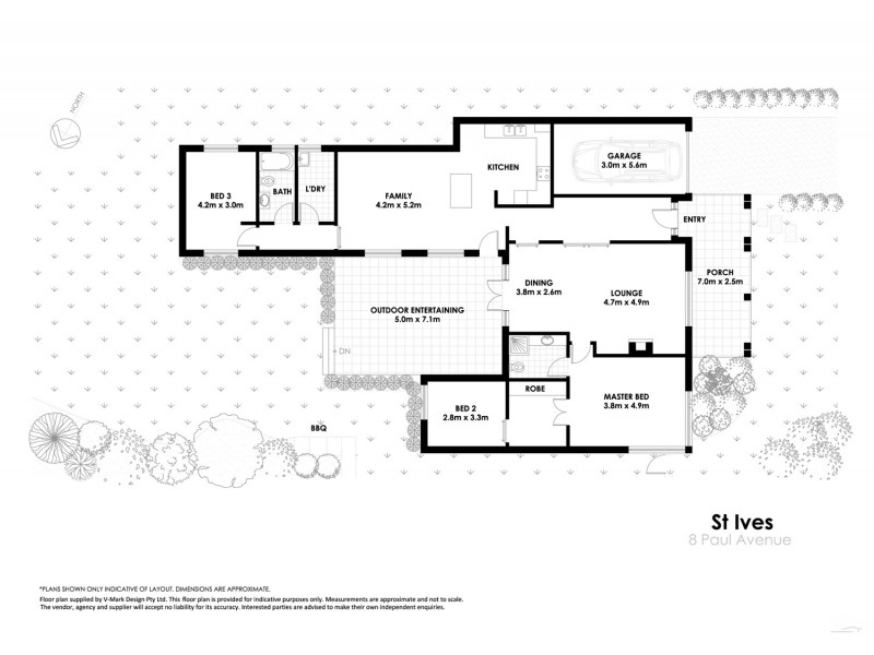 8 Paul Avenue, St Ives NSW 2075 Floorplan