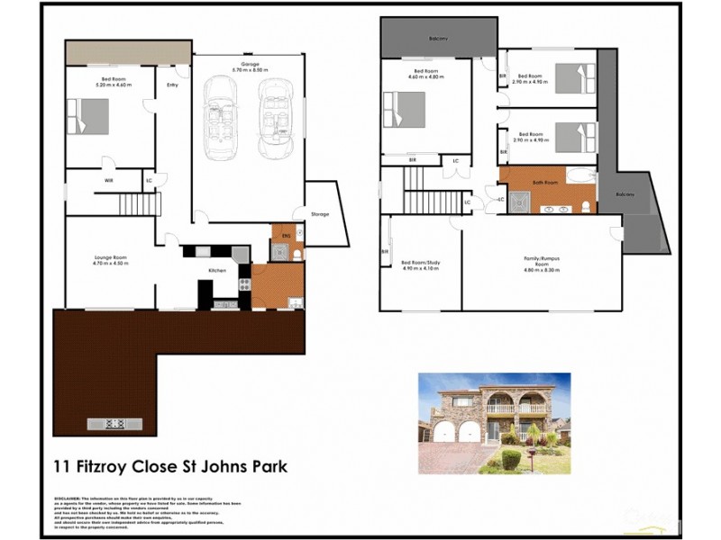 11 Fitzroy Cl, St Johns Park NSW 2176 Floorplan