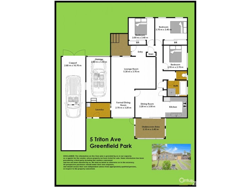 5 Triten Avenue, Greenfield Park NSW 2176 Floorplan