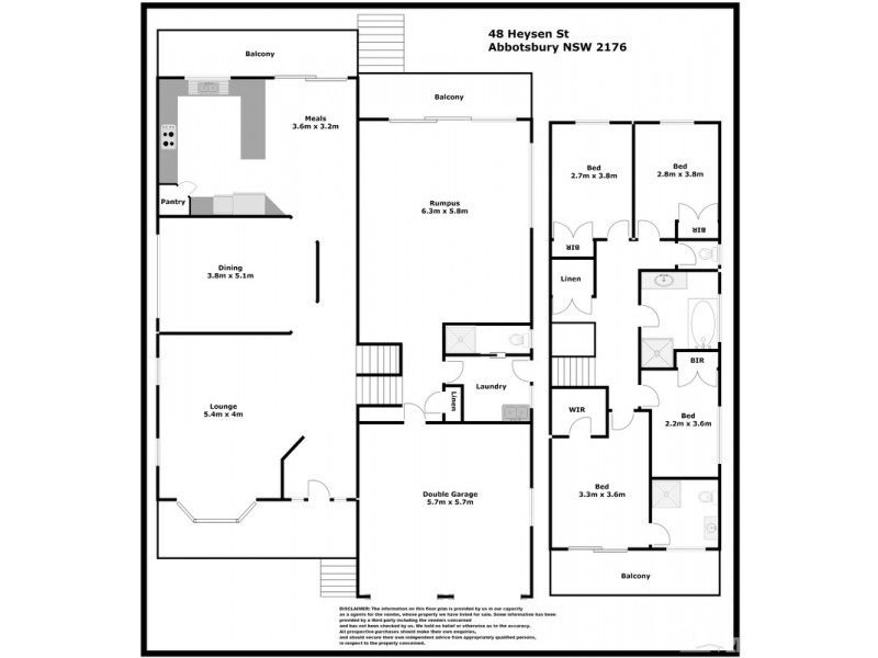 Abbotsbury NSW 2176 Floorplan