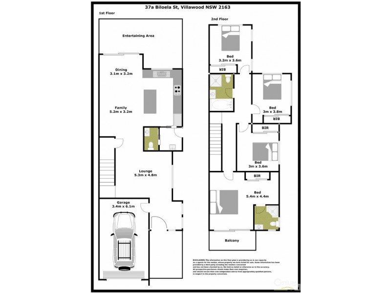 37A  Biloela Street, Villawood NSW 2163 Floorplan