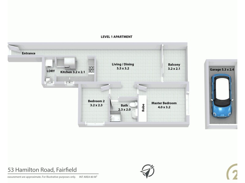 2/53 Hamilton Road, Fairfield NSW 2165 Floorplan