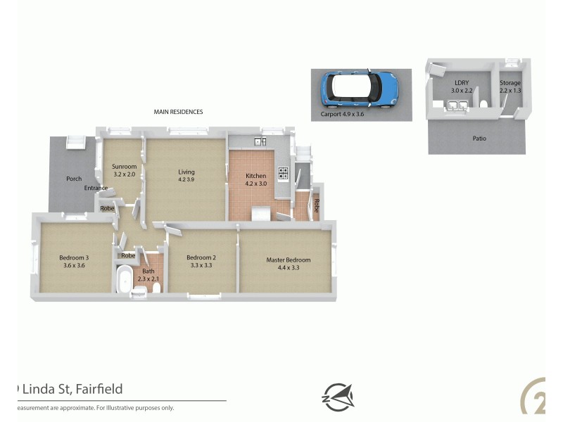 59 Linda Street, Fairfield Heights NSW 2165 Floorplan