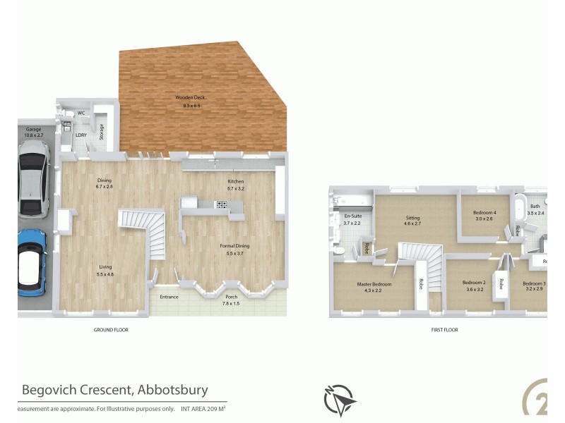 91 Begovich Crescent, Abbotsbury NSW 2176 Floorplan