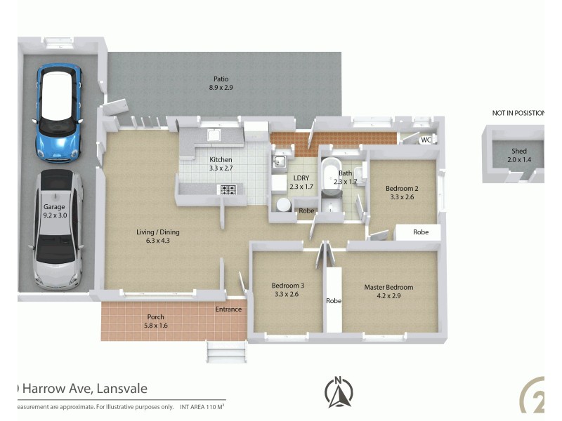 40 Harrow Avenue, Lansvale NSW 2166 Floorplan