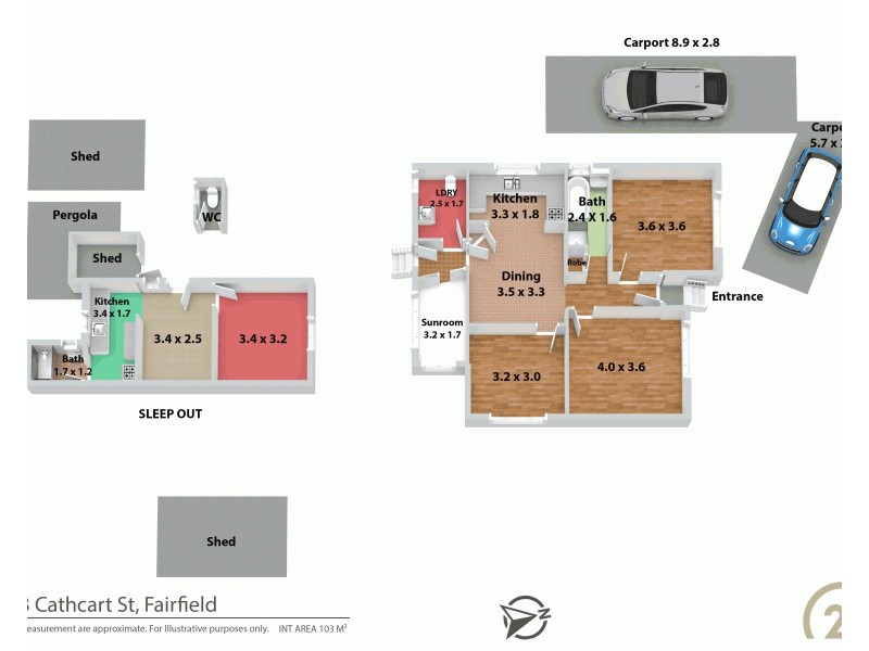 43 Cathcart Street, Fairfield NSW 2165 Floorplan