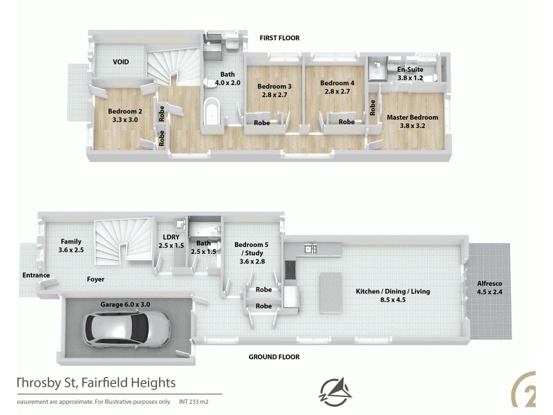 5 Throsby Street, Fairfield Heights NSW 2165 Floorplan