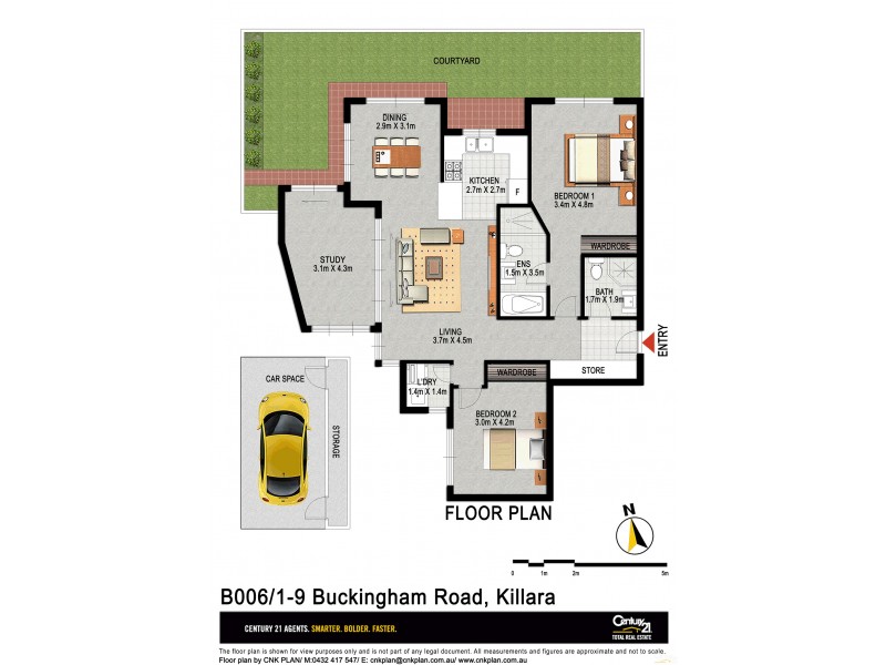 B006/1-9 Buckingham Road, Killara NSW 2071 Floorplan
