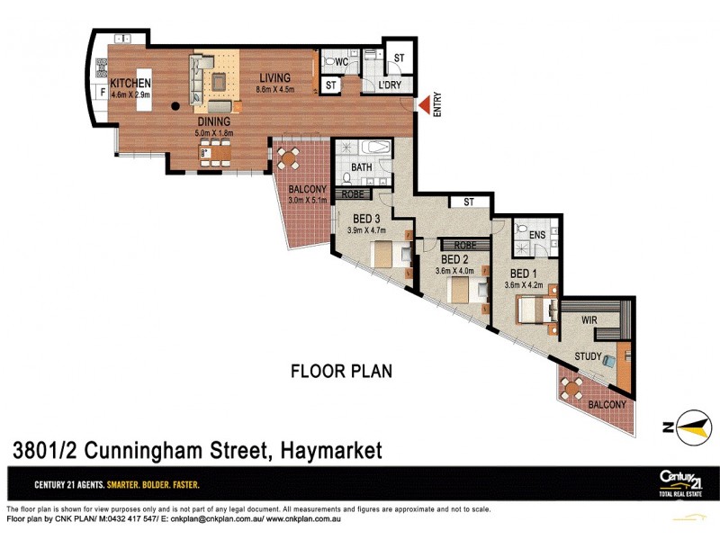 3801/2 Cunningham St, Haymarket NSW 2000 Floorplan