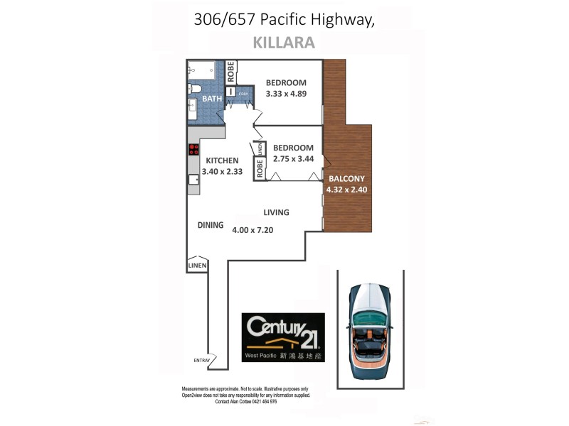 306/657 Pacific Highway, Killara NSW 2071 Floorplan