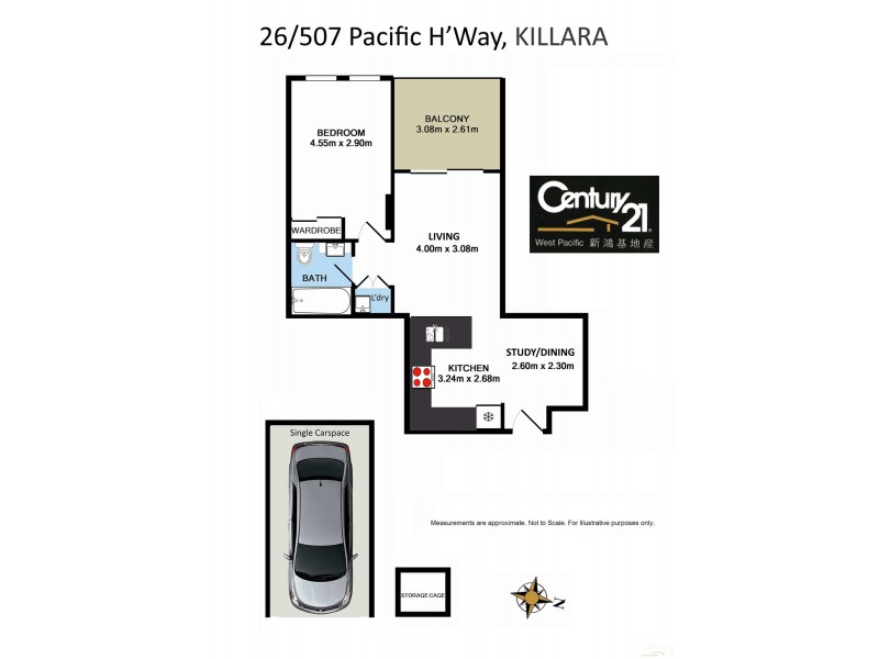 26/507 Pacific Highway, Killara NSW 2071 Floorplan
