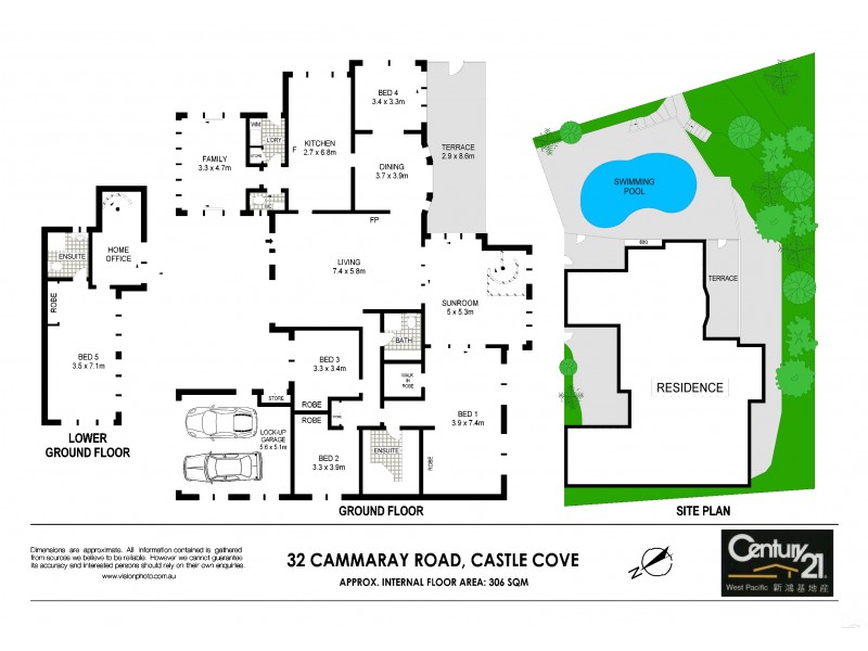 32 Cammaray Road, Castle Cove NSW 2069 Floorplan
