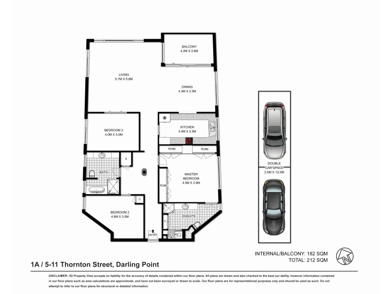 1A/5-11 Thornton Street, Darling Point NSW 2027 Floorplan
