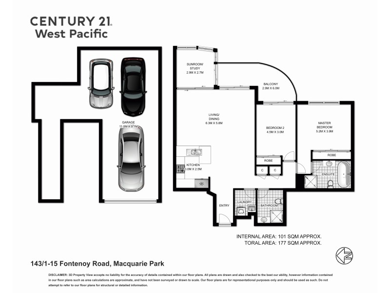 143/1-15 Fontenoy Road, Macquarie Park NSW 2113 Floorplan