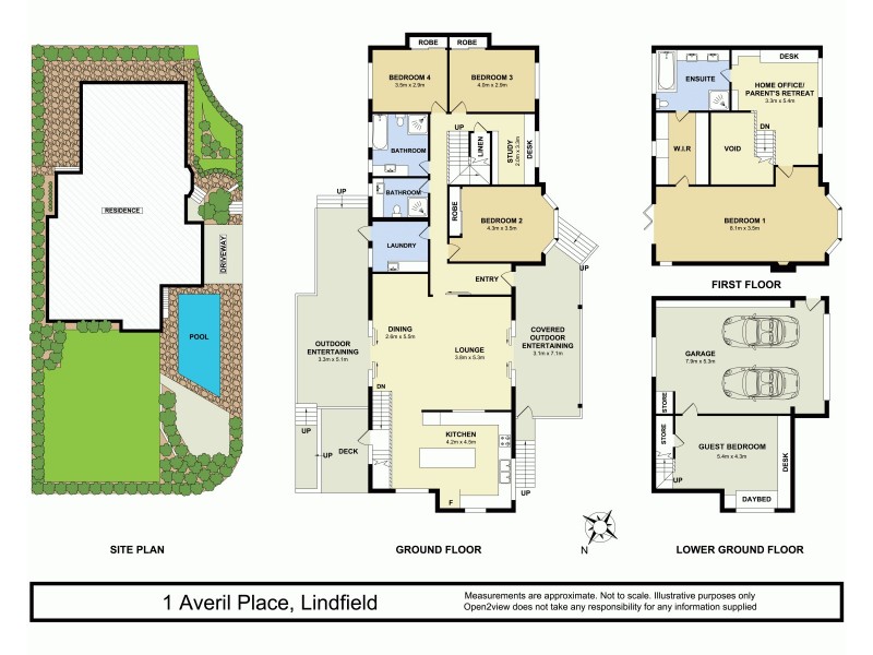 1 Averil Place, Lindfield NSW 2070 Floorplan