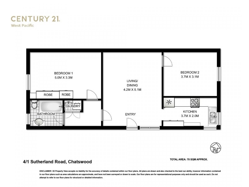 4/1 Sutherland Rd, Chatswood NSW 2067 Floorplan