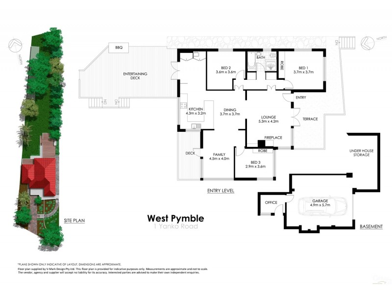 1 Yanko Road, West Pymble NSW 2073 Floorplan