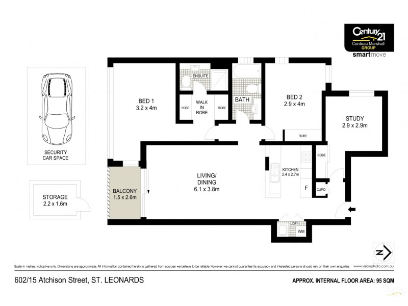 602/15 Atchison Street, St Leonards NSW 2065 Floorplan