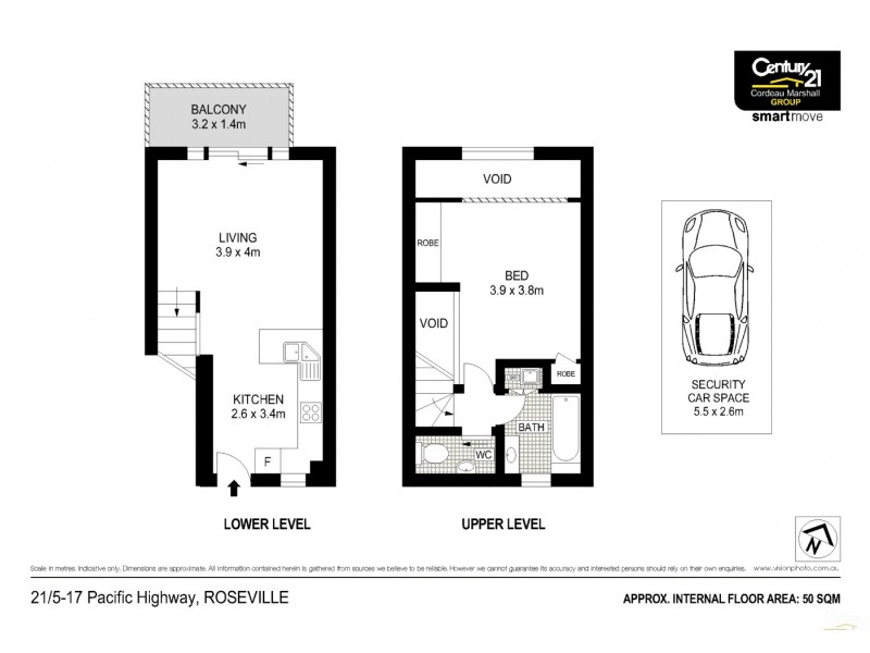 21/5-17 Pacific Highway, Roseville NSW 2069 Floorplan
