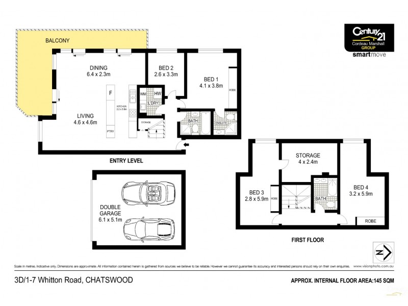 3D/1-7 Whitton Road, Chatswood NSW 2067 Floorplan