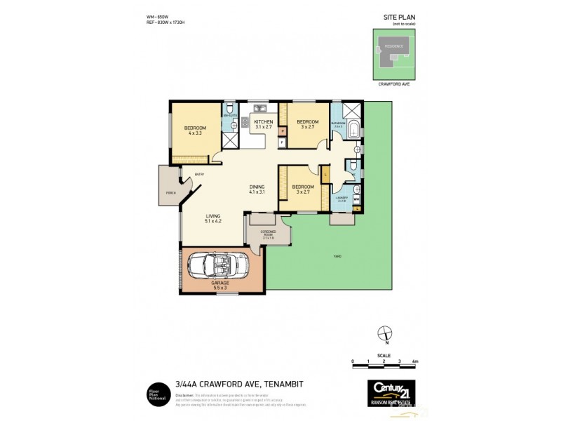 3/44a Crawford Avenue, Tenambit NSW 2323 Floorplan