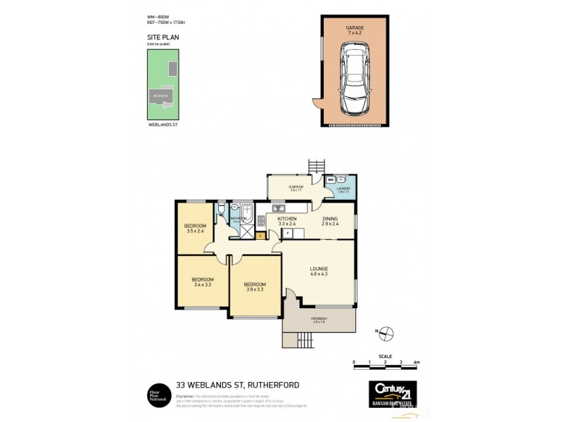 33 Weblands Street, Rutherford NSW 2320 Floorplan