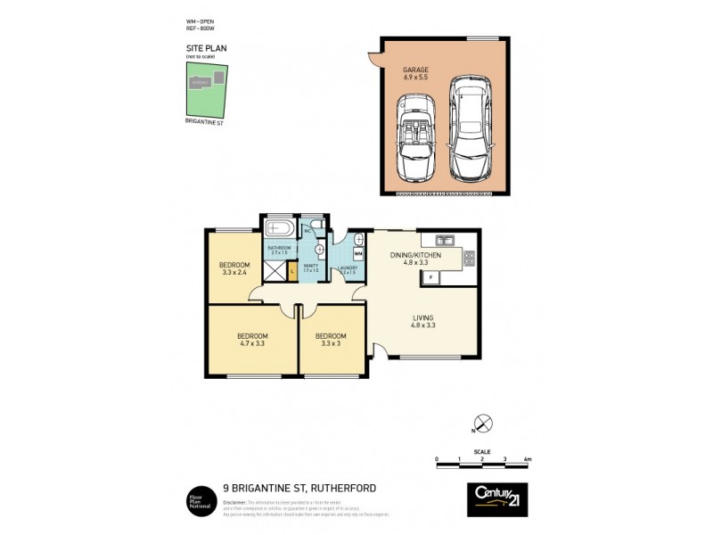 9 Brigantine Street, Rutherford NSW 2320 Floorplan