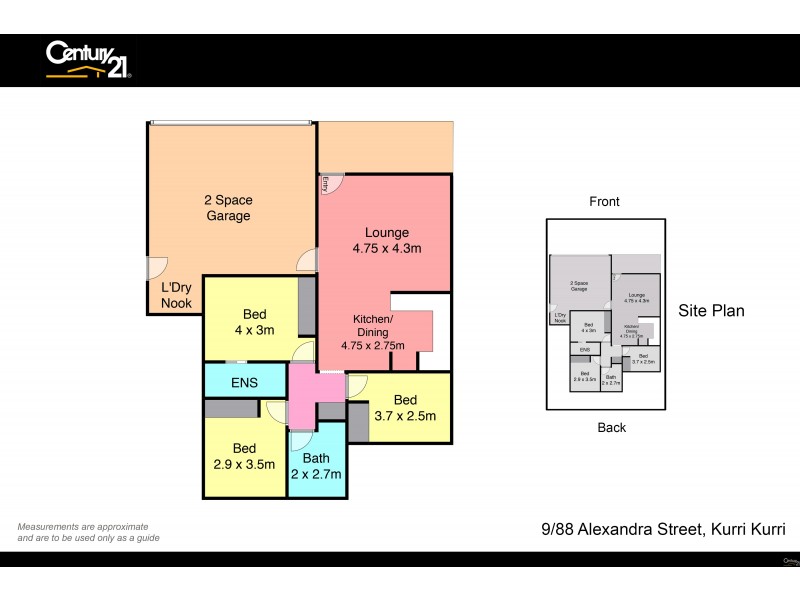 9/88 Alexandra Street, Kurri Kurri NSW 2327 Floorplan