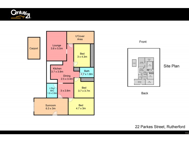 22 Parkes Street, Rutherford NSW 2320 Floorplan