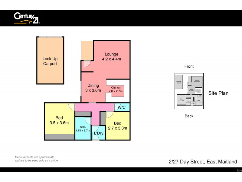 2/27 Day Street, East Maitland NSW 2323 Floorplan