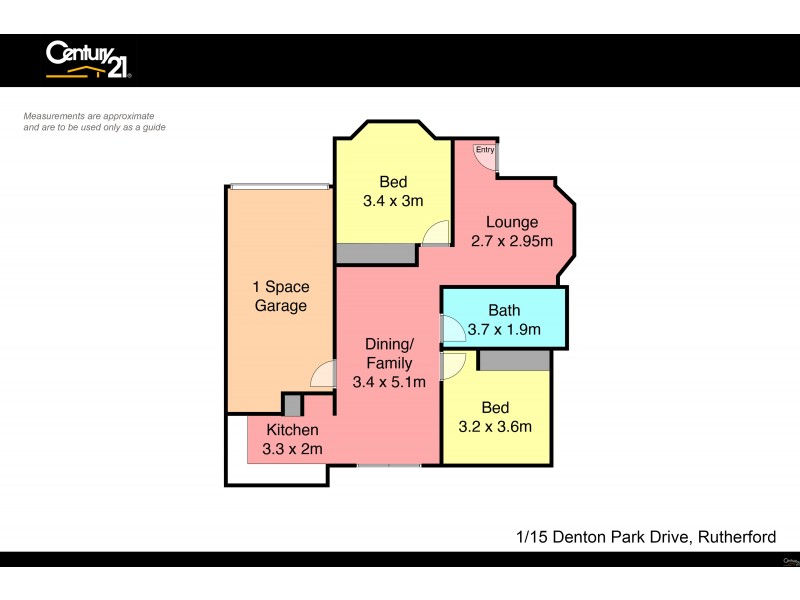 1/15 Denton Park Drive, Rutherford NSW 2320 Floorplan