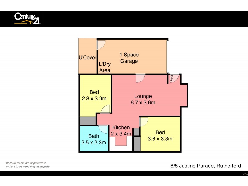 8/5 Justine Parade, Rutherford NSW 2320 Floorplan