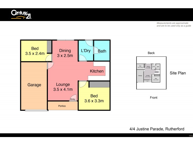 4/4 Justine Parade, Rutherford NSW 2320 Floorplan