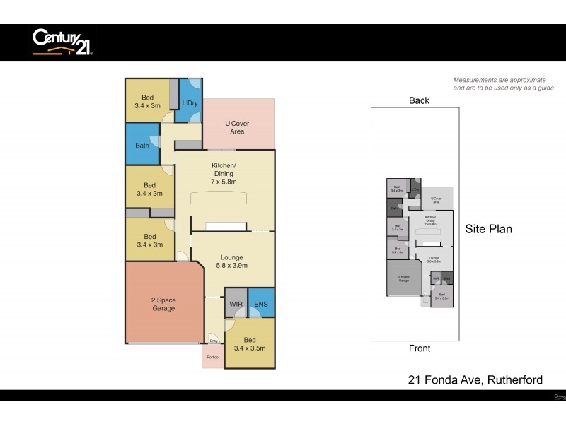 21 Fonda Ave, Rutherford NSW 2320 Floorplan